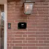 Zwart met stippen - Modern Naambord Rechthoek middel -sfeer7-rechthoek-S
