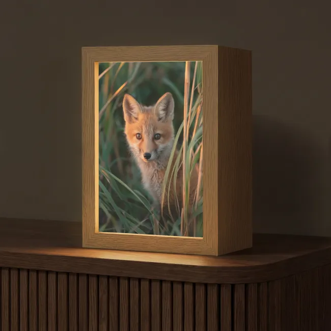 Table Lamp - Fox - Orange - Grass