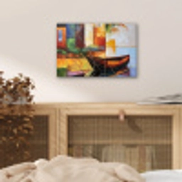 Abstract - Kunst - Boot - Kleuren aluminium wit klein -sfeer3