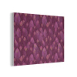 Bladeren - Patroon - Burgundy PET vilt klein 837 -3d