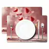 Aardbei - Taart- Eten - Roze Placemat vinyl groot -zzsfeer2_Kitchenyeah-website