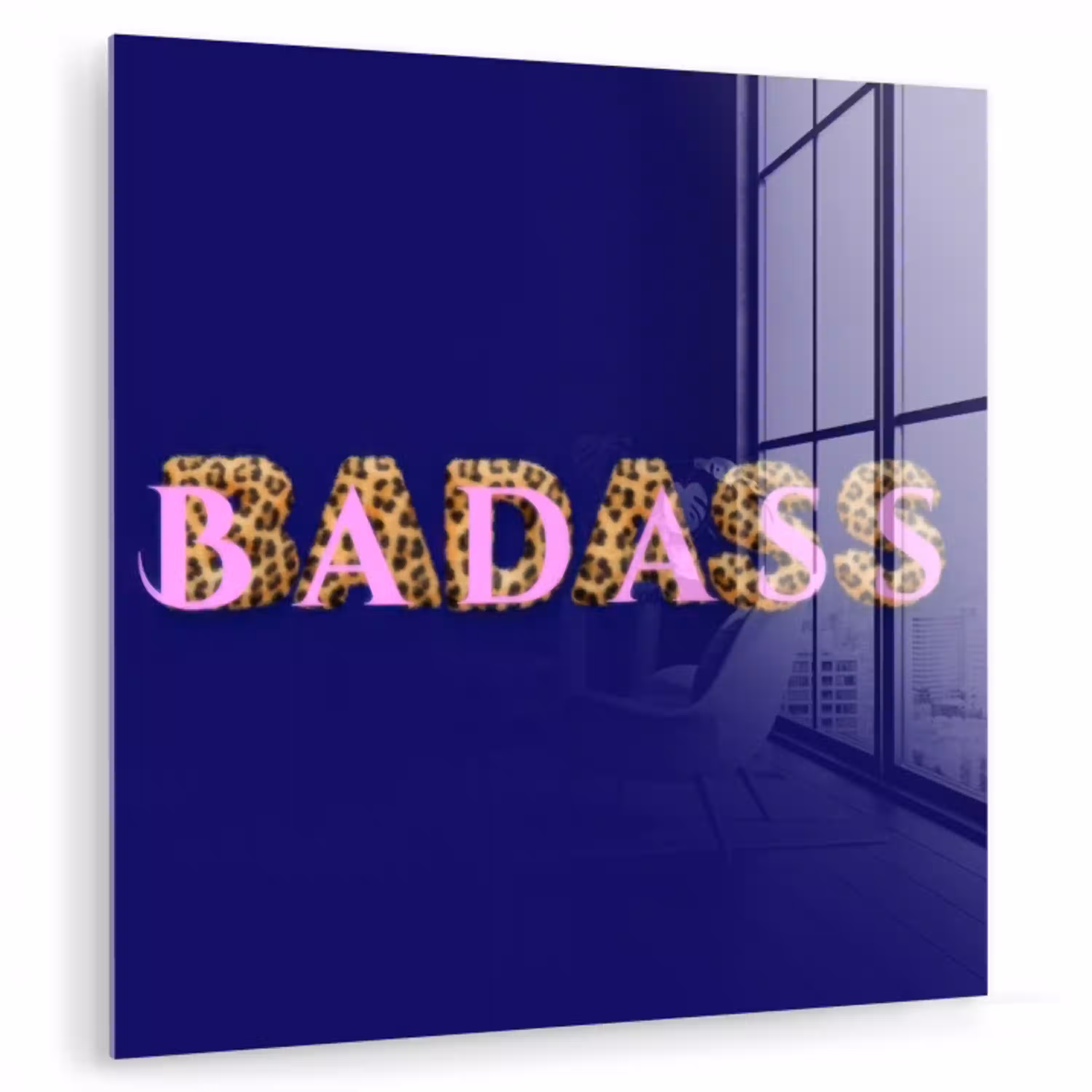 Badass - Panterpint - Schaduw - Roze plexiglas 5mm klein -zzzproduct_nieuw