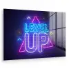 Gaming - Neon - Level Up - Quotes - Gamen plexiglas 5mm klein -zzzproduct_nieuw