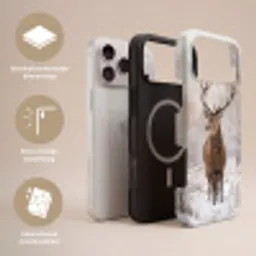 Edelhert - Bos - Sneeuw - Winter - Majestueus Toughcase MagSafe Apple iPhone 17 Pro Max klein -USP_Lagen_NL