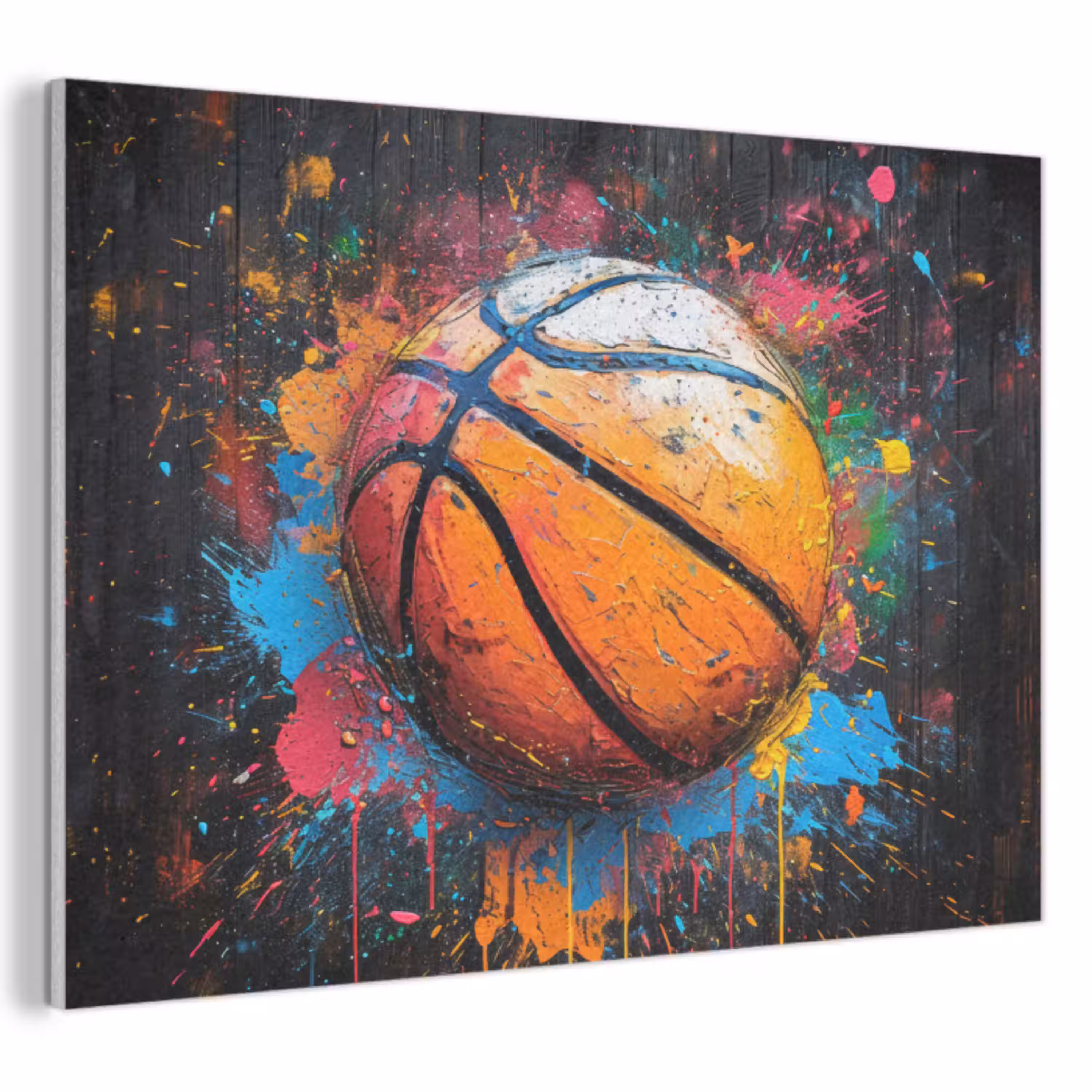 Graffiti - Basketbal - Verf - Sport PET vilt klein -3d