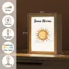 Zon - Wolken - Pastel kleuren Light Box met kabel (Kinderlampje) klein -USP_NL