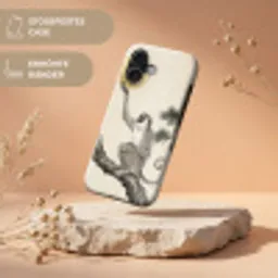 Aap - Maan - Goud Toughcase MagSafe Apple iPhone 17 klein -USP_RandenV_DE