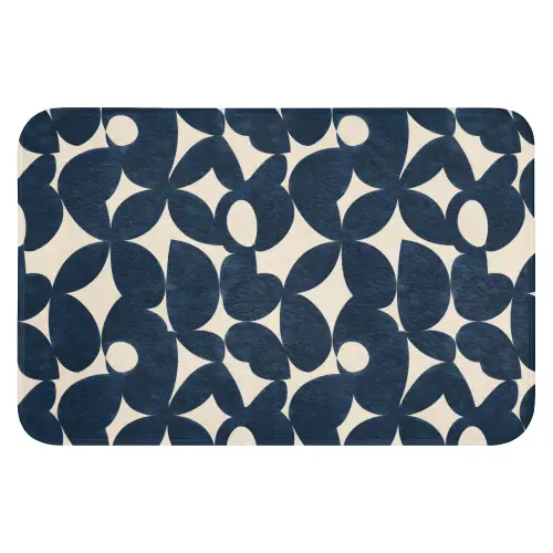 Modern - Geometrisch - Blauw Badmat klein 997 -3d