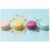 Macarons - Kleurrijk - Pastel poster papier klein -3d