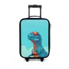 Dino - Zonnebril - Blauw Kinderkoffer - Zwart klein -3d