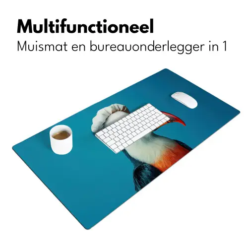 Toekan - Papegaai - Vogel - Koksmuts Muismat XXL klein -sfeer4