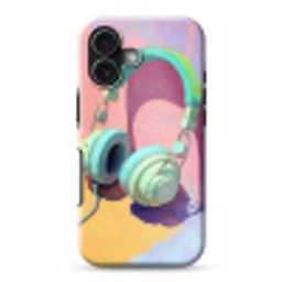 Koptelefoon - Mintgroen - Draad Toughcase MagSafe Apple iPhone 17 klein -3d