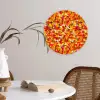 Abstract - Verf - Rood Wandcirkel kunststof plaat 5mm dik klein 188 -sfeer4