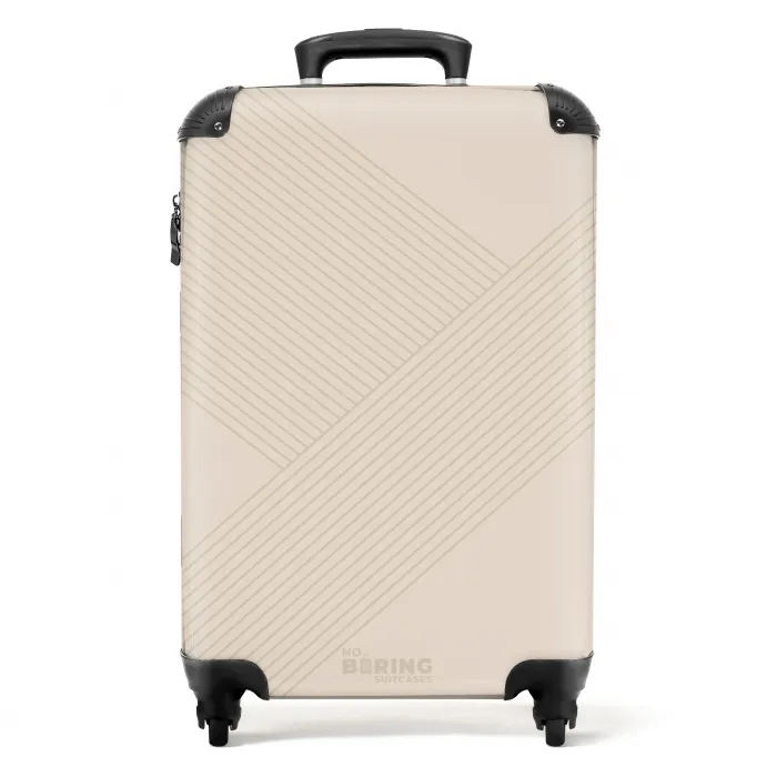 Minimal - Kruisende lijnen op NBS - Handbagage koffer - Unisex middel -productfoto_recht