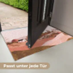 Heuvellandschap - Grafisch - Terracotta Deurmat klein -USP_DE
