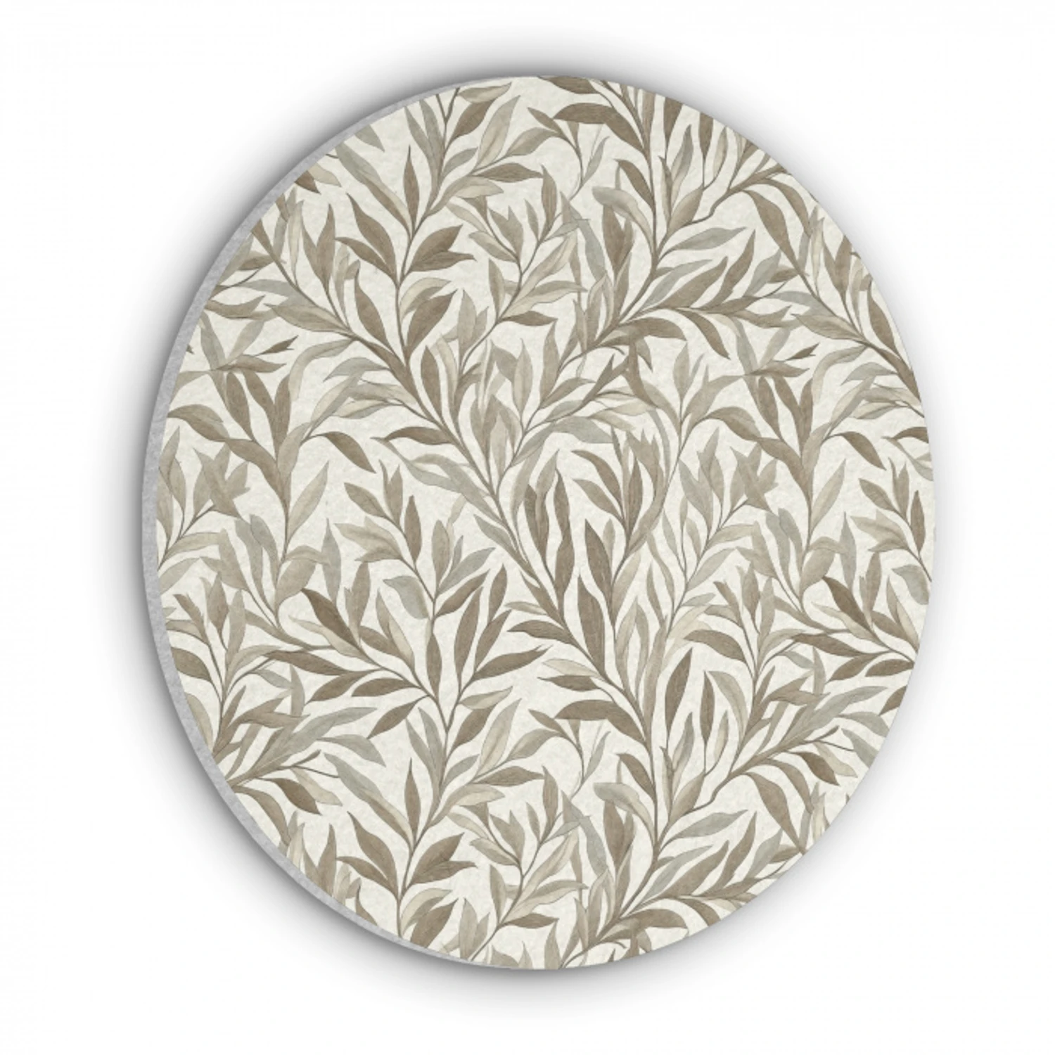Takken - Botanisch - Taupe Akoestische PET Vilt - Rond klein 838 -3d