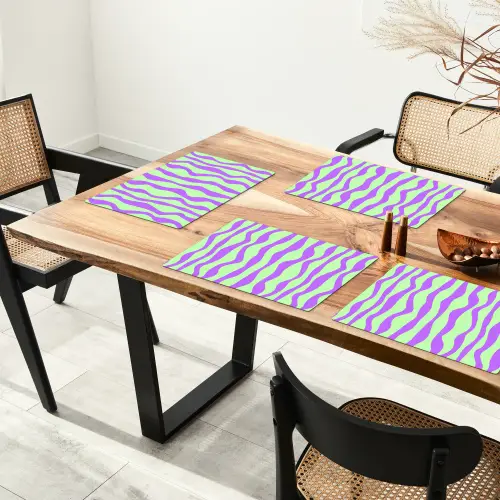 Golven - Paars - Mint - Groen Placemat vinyl groot 368 -zzsfeer4_Kitchenyeah-website