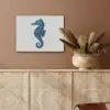 Zeepaardje - Staart - Blauw PET vilt klein -sfeer4