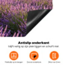 Lavendel - Landschap - Sereen - Paars Inductie beschermer vinyl 3mm klein -zzzzzzz-td-onderkant