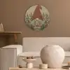 Kerstgnome - Konijntjes - Kleurrijk Akoestische PET Vilt - Rond klein -sfeer1