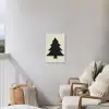 Kerstboom - Zwarte kerstboom - Boom - Japandi Tuinposter op houten frame 2 cm dik klein -sfeer1
