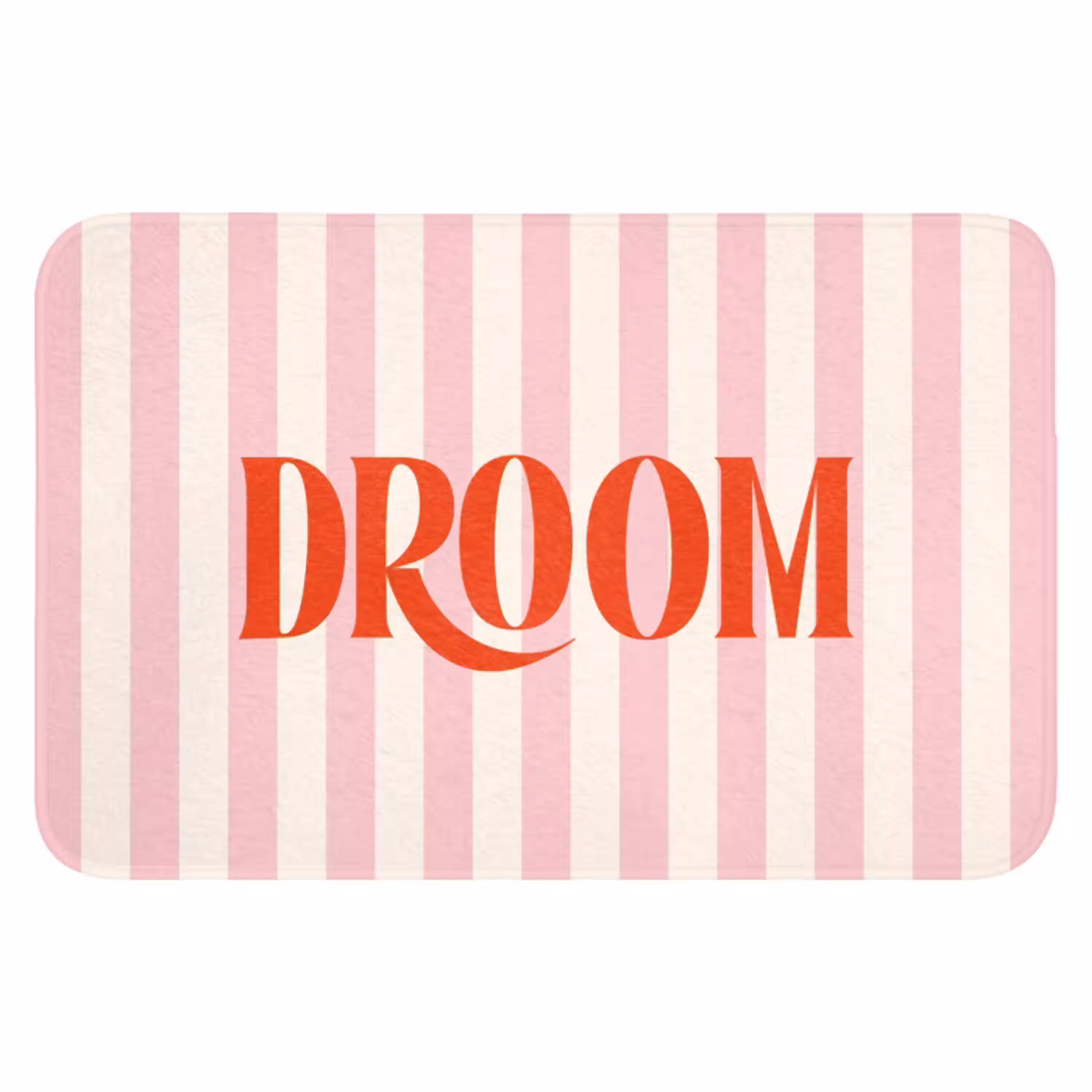 Zachtroze - Rood - Strepen - Droom WCmat klein -3d