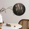 Siergras - Pluimen - Verlichting - Zwart Wandcirkel kunststof plaat 5mm dik klein -sfeer4