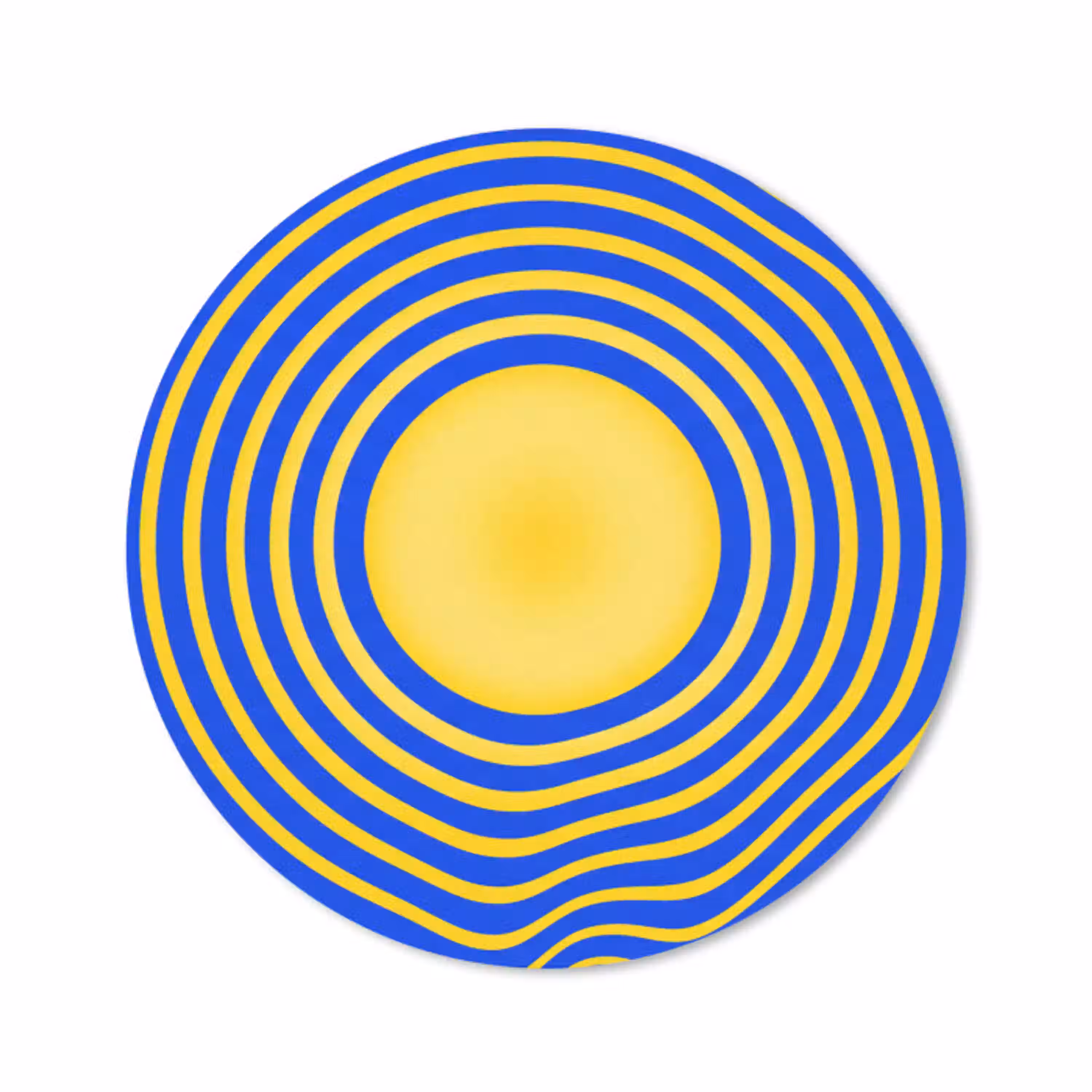 Abstract patroon - Blauw Muismat rond klein -3d