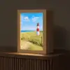 Vuurtoren - Duinen - Strand - Zee - Zomer Light Box met kabel (Tafellamp) klein -z3d_website