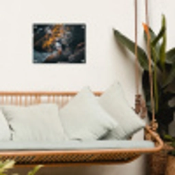 Papegaai - Vogel - Rots - Wit tuinposter los doek klein -sfeer7