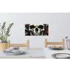 Schedel - Kettingen - Rood Muursticker klein -eettafel