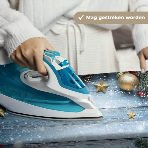 Kerstomlijsting - Sneeuw - Meerkleurig Wandkleed katoen klein -sfeer9