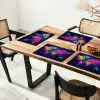 Wereldkaart - Kleurrijk - Graffiti Placemat vinyl groot -zzsfeer4_Kitchenyeah-website