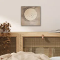 Vogel - Beige - Japandi aluminium wit klein -sfeer3