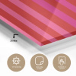 Verticaal - Strepen - Roze plexiglas 5mm klein 11 -sfeer2