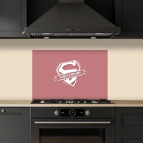 Spreuken - Supermom - Moeder - Quotes keuken achterwand spatscherm klein -sfeer1