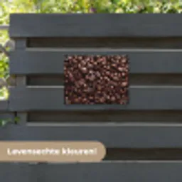 Bonen - Close-up - Donkerbruin tuinposter los doek klein -sfeer3