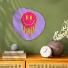 Smiley - Drip - Neon Wandcirkel Organisch Forex 3mm klein -sfeer2