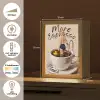 More espresso - Koffie - Eend Light Box met kabel (Tafellamp) klein -USP_NL