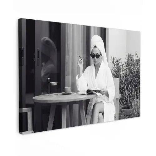 Modern - Vrouw - Zwart - Wit canvas 2cm klein -z3d
