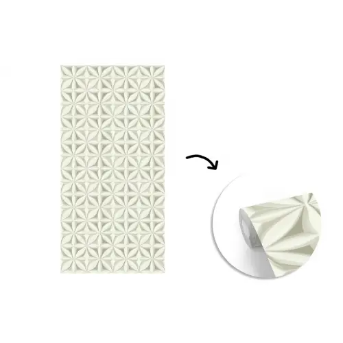 Abstract - Structuur - Grijs - Wit fotobehang vinyl groot 64 -3d