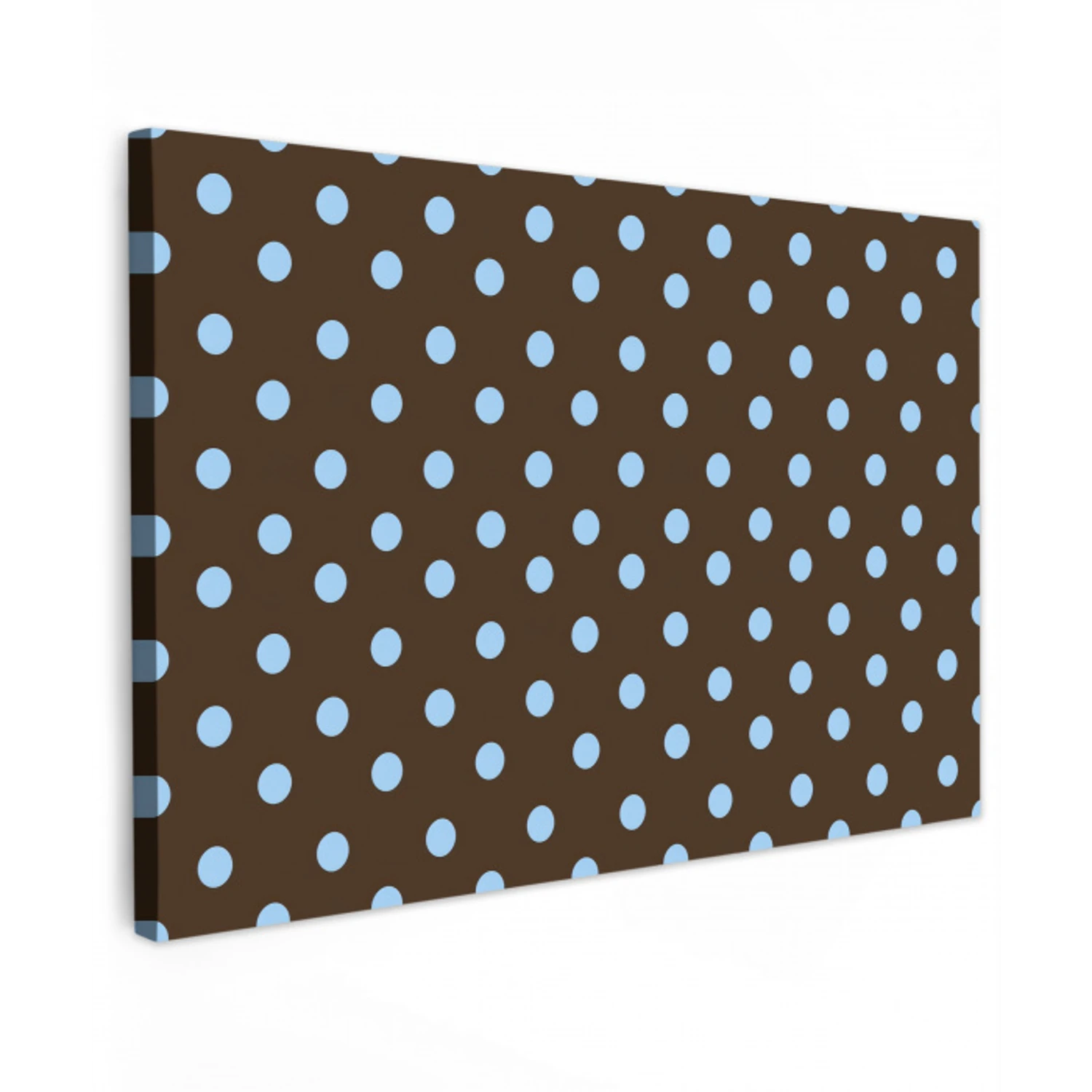 Klassiek - Stippen - Bruin canvas 2cm klein 34 -z3d