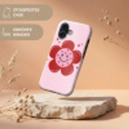 Bloem - Roze - Hartjes Toughcase MagSafe Apple iPhone 17 klein -USP_RandenV_DE