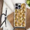 Geometrisch - Driehoek - Goud Hoesje iPhone 16 Pro Max met koord klein 804 -sfeer4