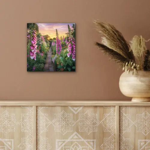 Vingerhoedskruid - Bloemen - Tuin aluminium wit klein -sfeer4