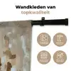 Vrouw - Verf - Abstract - Beige - Modern Wandkleed katoen klein -sfeer2