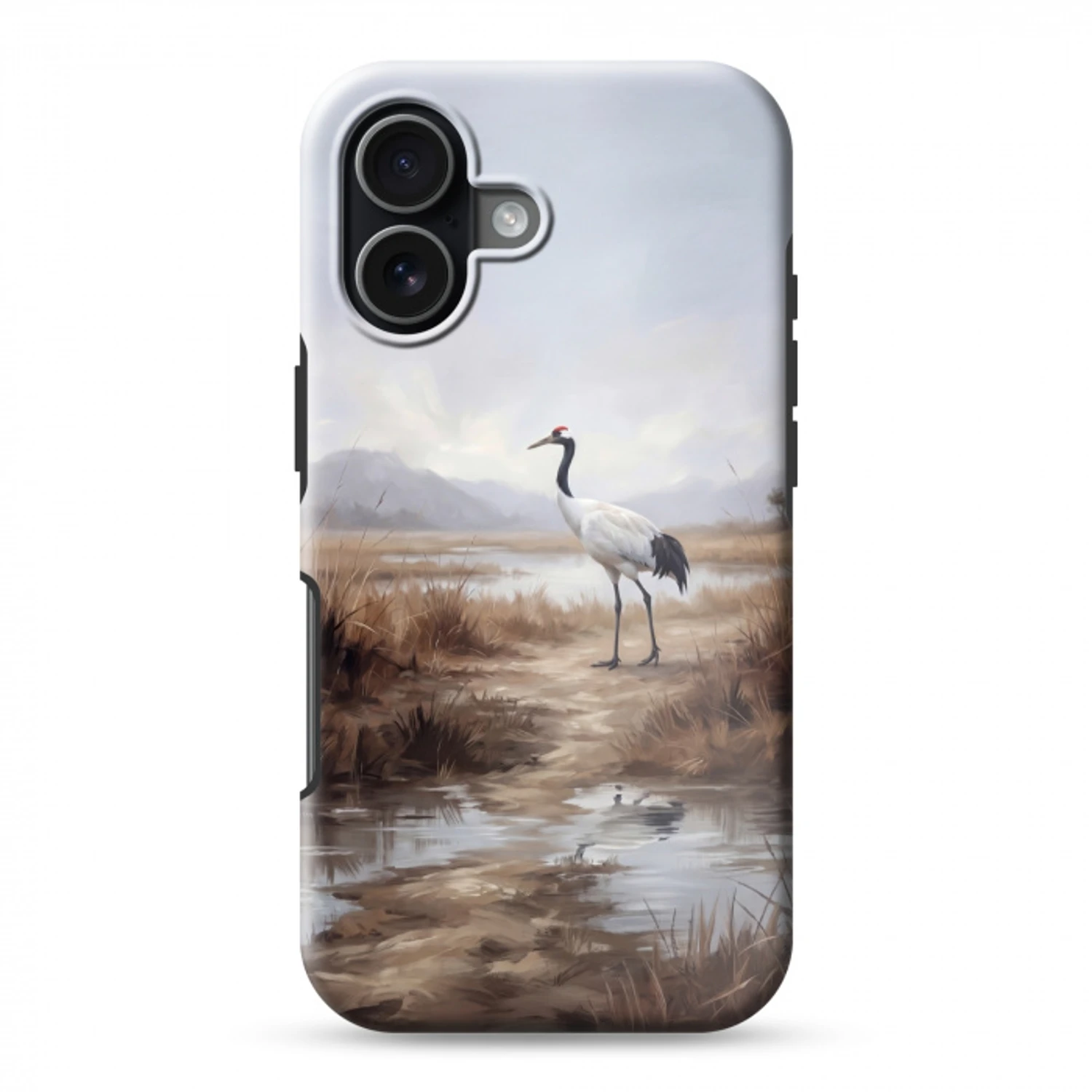 Kraanvogel - Natuur - Realistisch Toughcase MagSafe Apple iPhone 17 klein -3d