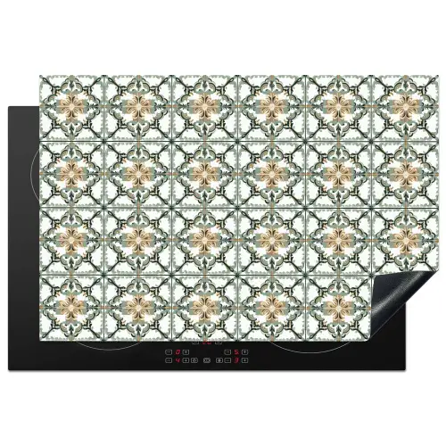 Floraal - Verweerd - Keurrijk Inductie beschermer vinyl 3mm klein 276 -3d
