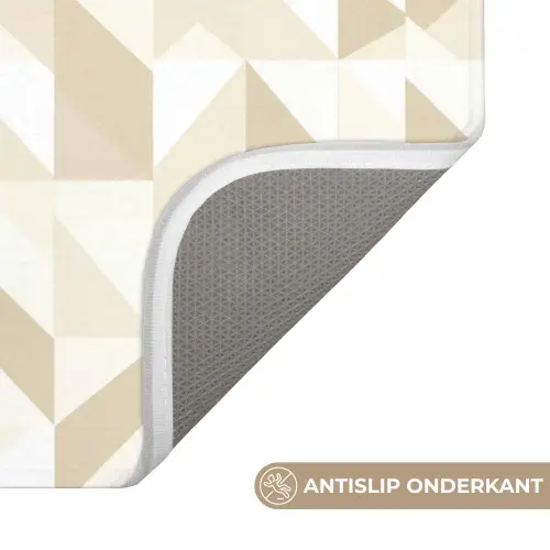 Modern - Abstract - Beige WCmat klein 1009 -USP_AntislipNL
