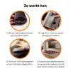 Vissen - Grafisch - Patroon - Donker Inductie beschermer vinyl 3mm klein 276 -zzzzzzz-td-werking